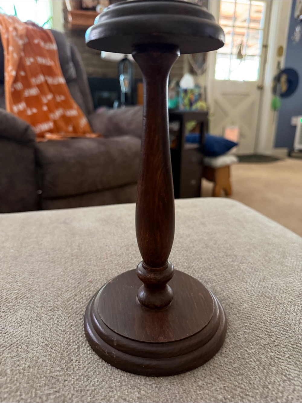 Hat holder table or dresser top